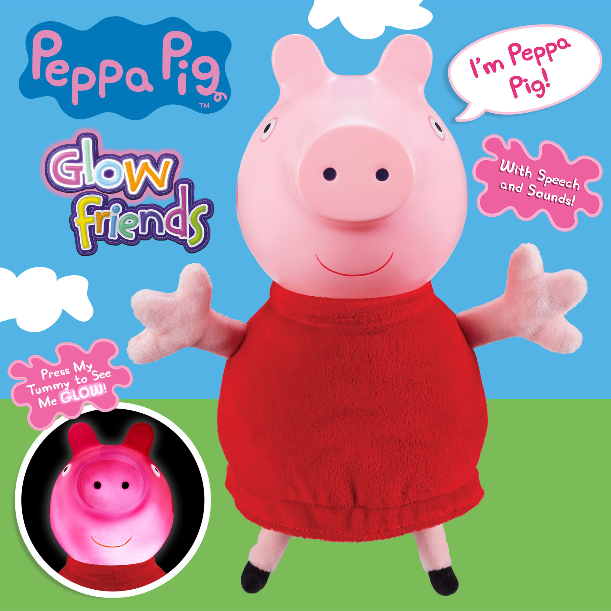 peppa pig talking glow george